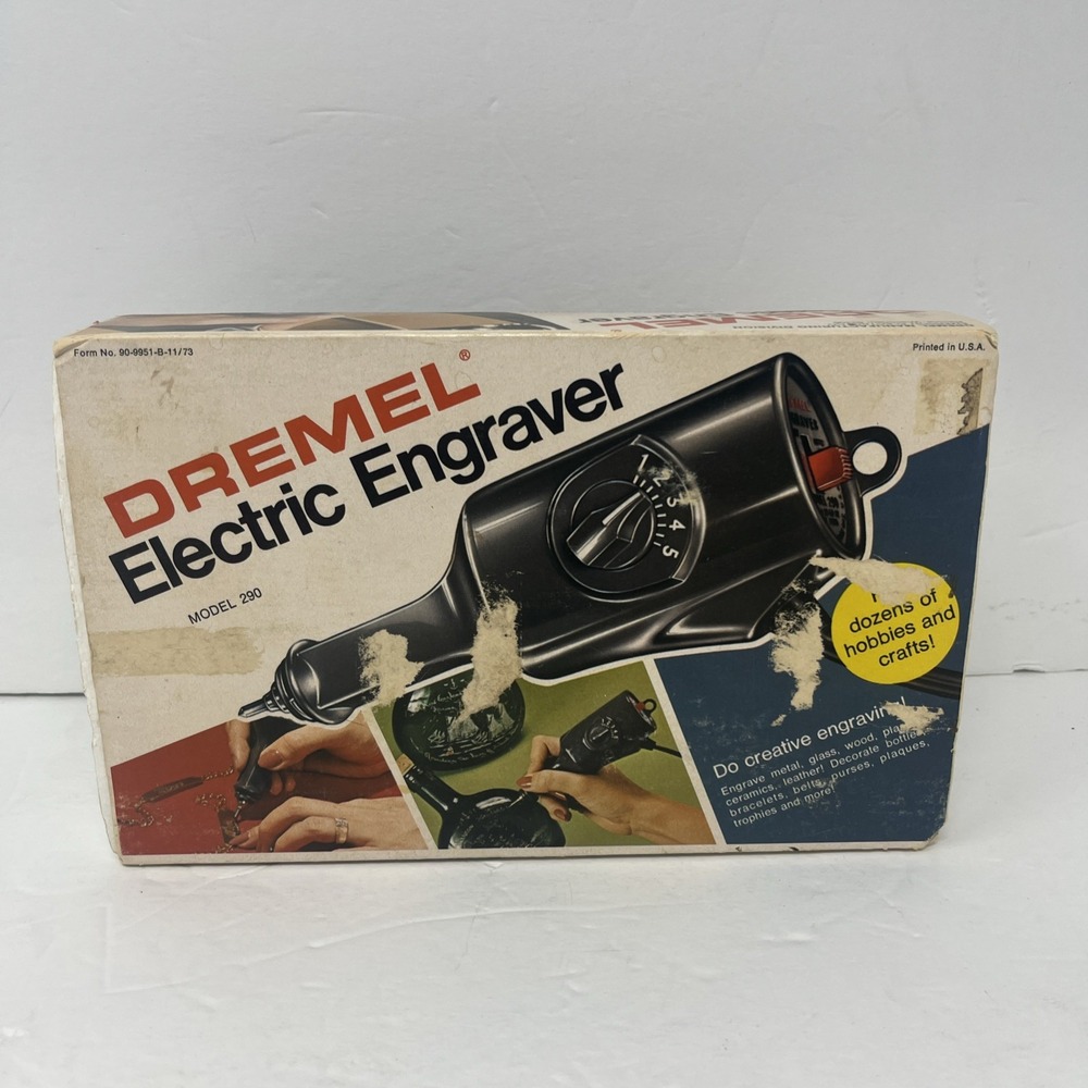 Vintage Dremel 5 Speed Electric Engraver Model 290 With Original Box